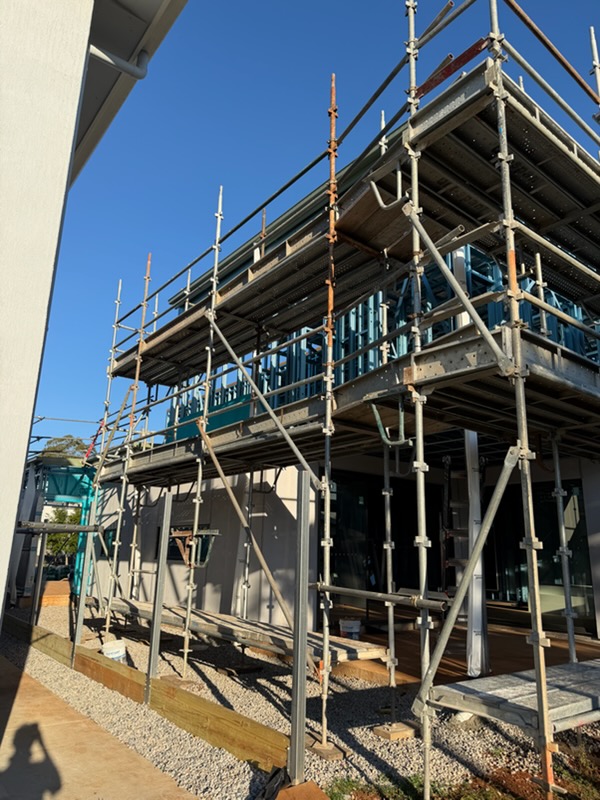 Multi-level residential scaffolding access
